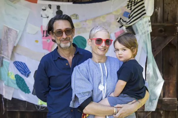 Upstate Art Weekend founder and Stoneleaf Retreat co-founder Helen Toomer and her family
