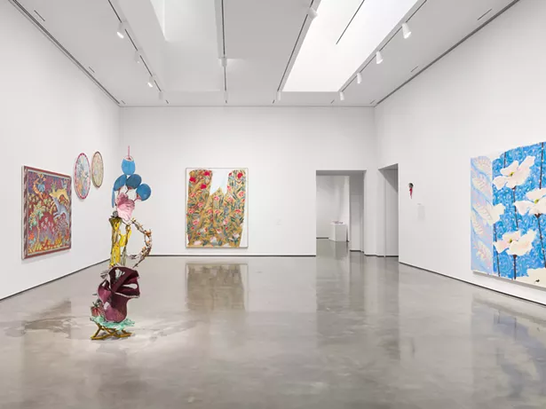 Installation image of With Pleasure: Pattern and Decoration in American Art 1972-1985, June 26 - – November 28, 2021. Hessel Museum of Art, Center for Curatorial Studies, Bard College, Annandale-on-Hudson, NY. - PHOTO: OLYMPIA SHANNON.