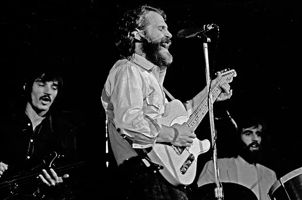 L to R: The Band's Rick Danko, Levon Helm, and Richard Manuel in 1971
