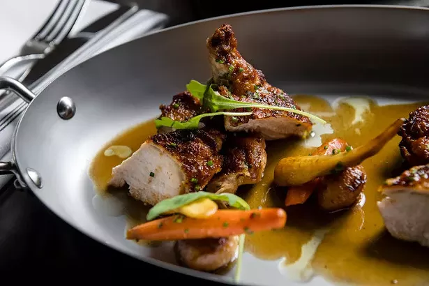 Roasted chicken at Cellaio, Monticello - IMAGES COURTESY OF HUDSON VALLEY RESTAURANT WEEK