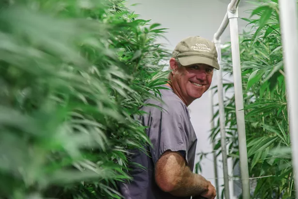 Phil Leahey keeps the crop well-watered. - IMAGES COURTESY OF CANNA PROVISIONS