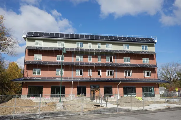 Zero Place, an eco-conscious multi-use development on the edge of the village experienced substantial construction delays during the pandemic and is behind schedule. - DAVID MCINTYRE