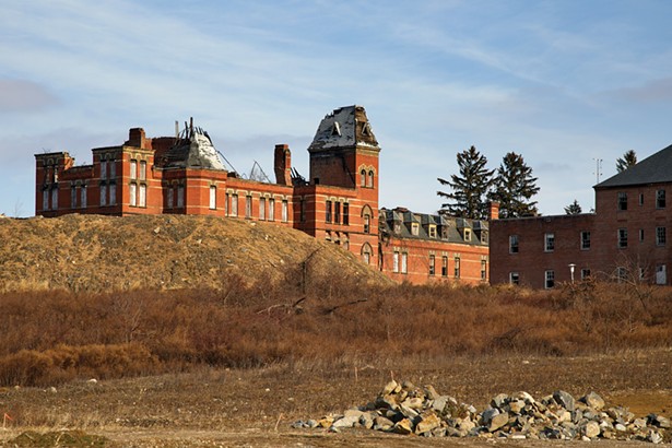 The ruins of Hudson River State Psychiatric Hospital, a 296-acre site that operated from 1873 until its closure in the early 2000s. - DAVID MCINTYRE