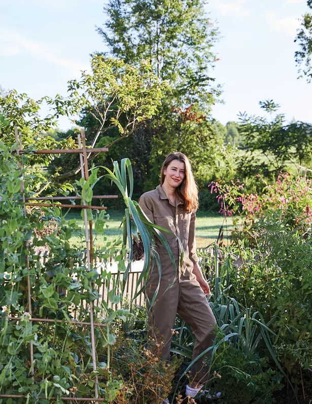 Alexis deBoschnek grew up in the Catskills.  She is pictured here on her mother's farm in the city of Delhi, Delaware County.  - NICOLE FRANCOIS