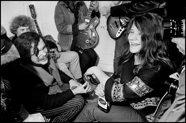 Janis Joplin, backstage at the Anderson Theater, NYC, 1968 - ELLIOT LANDY
