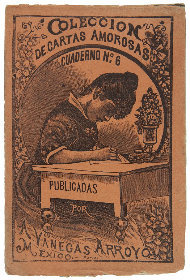 José Guadalupe Posada (Mexican, 1852-1913), Antonio Venegas Arroyo (Mexican, 1852-1917), Amorosas Cuaderno, no date, illustration from lead engraving plate, Brady Nikas Collection, Posada-art-Foundation.com.