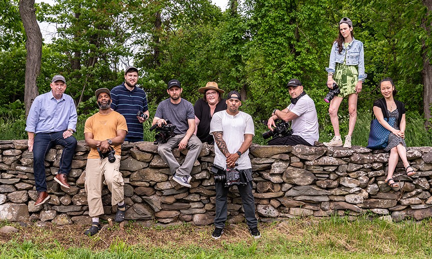 The Hudsy team: Todd Apmann, Shawn Strong, Christopher Greffrath, Jesse Brown, Laura Kandel, Angel Gates Fonseca, Rob Harris, Natasha Scully, and Madeline Friedman. - ALEJANDRO LOPEZ PHOTOGRAPHY