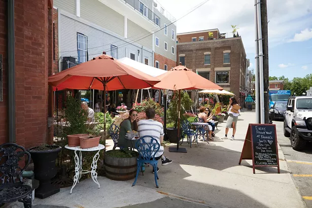 Railroad Avenue is lined with restaurants, including Fannie’s, Grappa Ristorante, and La Piazza Wine Bar and Lounge. - DAVID MCINTYRE