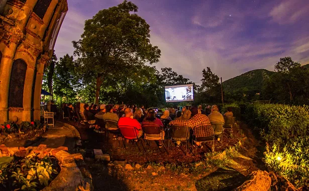 An outdoor movie night at Bannerman Island in 2019 - JOHN MORZEN