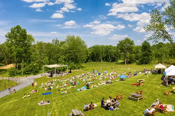 The Concerts in the Vineyard series brings live music to the lawn at City Winery Hudson Valley. - COURTESY OF CITY WINERY