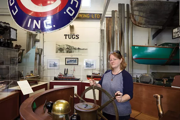 At the Hudson River Maritime Museum - DAVID MCINTYRE