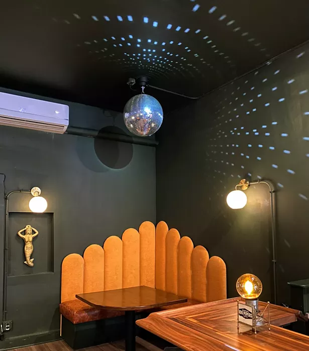The plus corner booth.