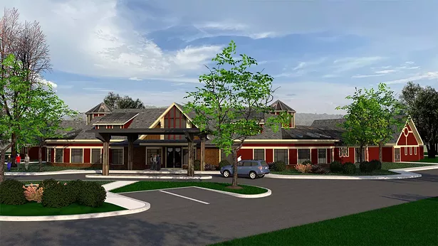 A rendering of the Hudson Valley Hospice House