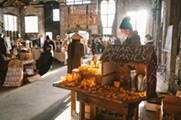 Anarchy Apiaries and other vendors at the 2021 Basilica Farm & Flea Holiday Market. - ANNA VICTORIA PHOTOGRAPHER COURTESY OF BASILICA HUDSON