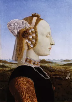Battista Sforza, Piero della Francesca, oil on wood, 1473-1475