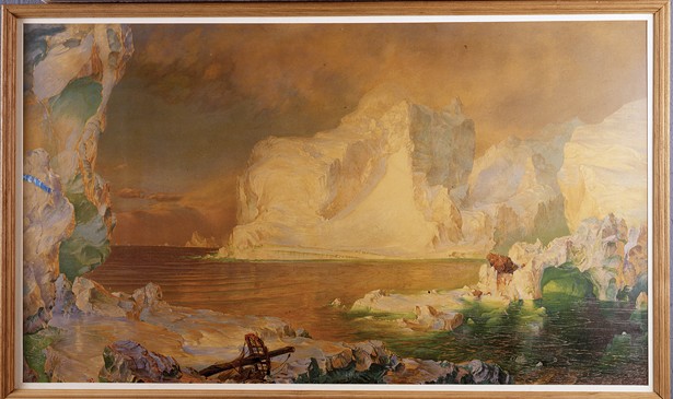 The Icebergs, C. Risdon, ink on paper, 1863 - COURTESY OF OLANA STATE HISTORIC SITE; NEW YORK STATE OFFICE OF PARKS, RECREATION AND HISTORIC PRESERVATION