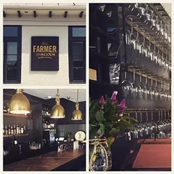 Wm. Farmer & Sons offers casual dining and lodging in a newly renovated 1830s historic building.