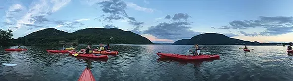 Kayaking on Bannerman Island with Storm King Adventure Tours - BILL BRAINE