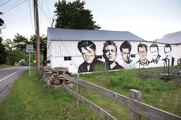 A mural by Rocco Manno at the Manno Dairy Farm in Warwick. - CHRISTINE ASHBURN