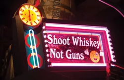 Above the bar at Buns-n-Bourbon in Peekskill. - CHRISTINE ASHBURN