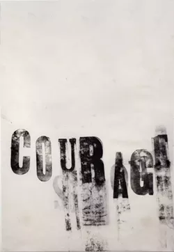 Tatana Kellner, Couragre, monoprint, 19” x 13”, 2016