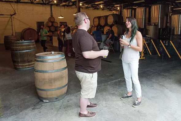 A recent Saturday afternoon at the brewery. - PHOTO BY CHRISTINE ASHBURN