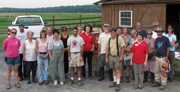Participants in the Rondout Valley Growers Farmer to Farmer Pasture Walk.
