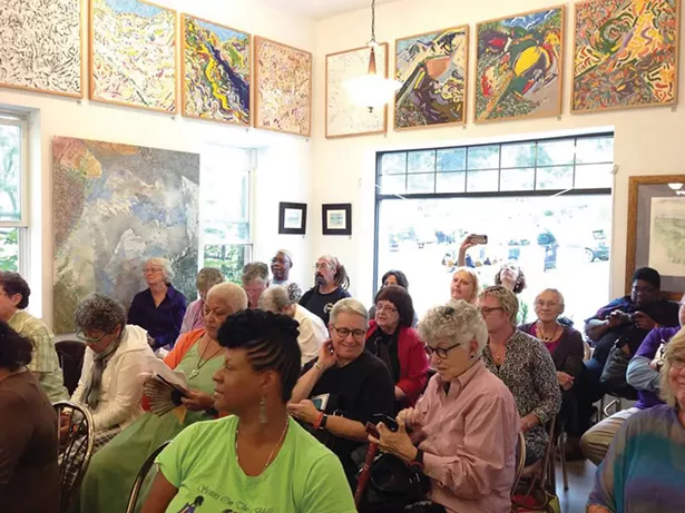 Flash readings at Liberty Rock Books in 2015. The Hobart Book Village’s Fifth Annual Festival of Women Writers will be held September 8–10.