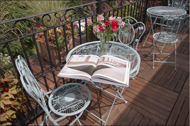 The roof deck at the Inn and Spa at Beacon.