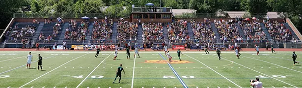 Stockade FC vs. Greater Lowell United FC in 2016.