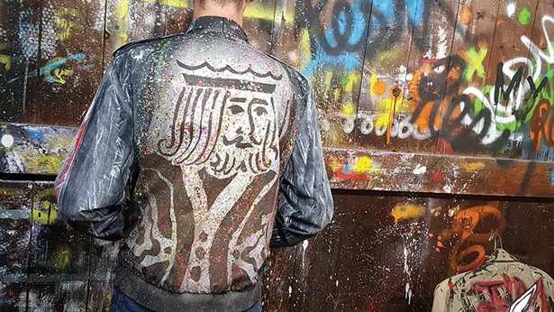 Jacket by Zachary Sierra Laine.
