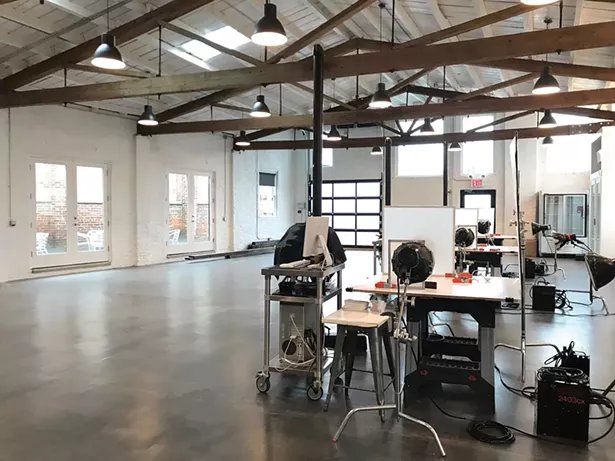 The renovated interior at 76 Prince Street, Kingston, home of Aaron Rezny's photo studio.