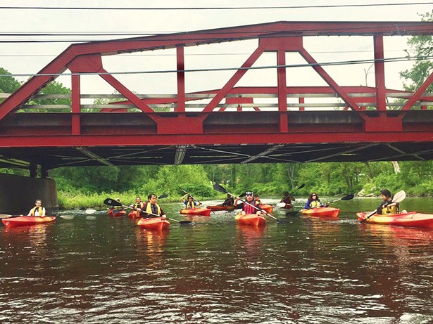 Kayaking the Moodna Creek with Storm King Adventure Tours.