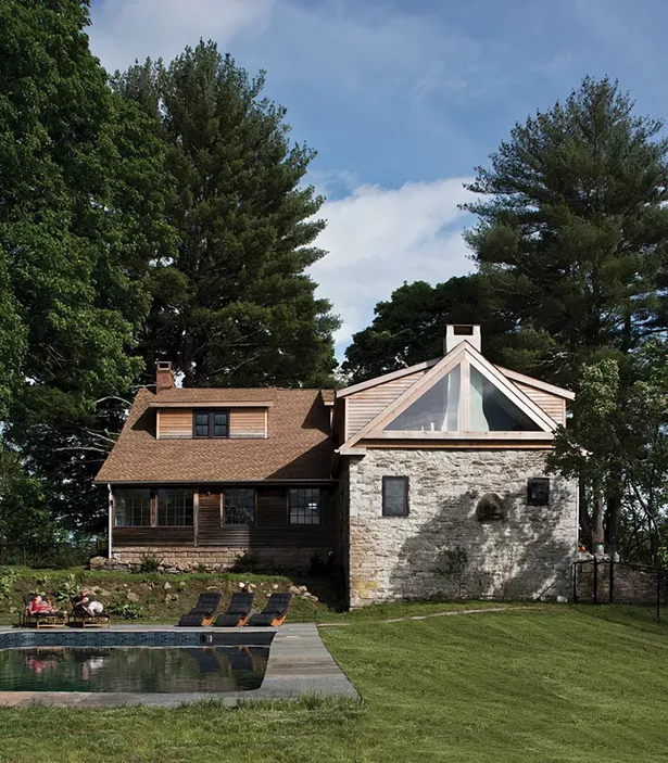 Konstanze Zeller’s rehabbed stone house. While others might have been daunted by the home’s extensive fire damage and dilapidated state, Zeller saw pure potential and was glad the previous “flipper” had left the home relatively untouched. - DEBORAH DEGRAFFENREID