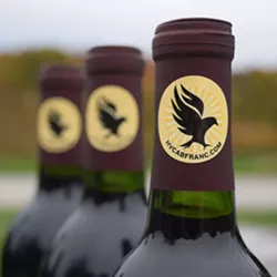 The Hudson Valley Cabernet Franc Coalition's bottle label.