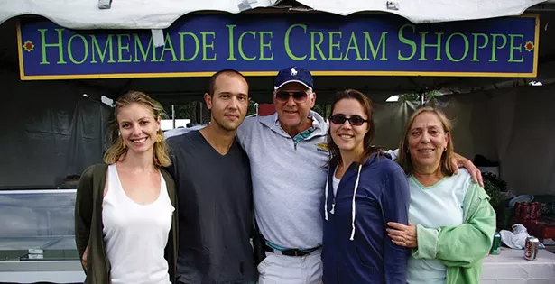 The Rubinstein family at the fair.
