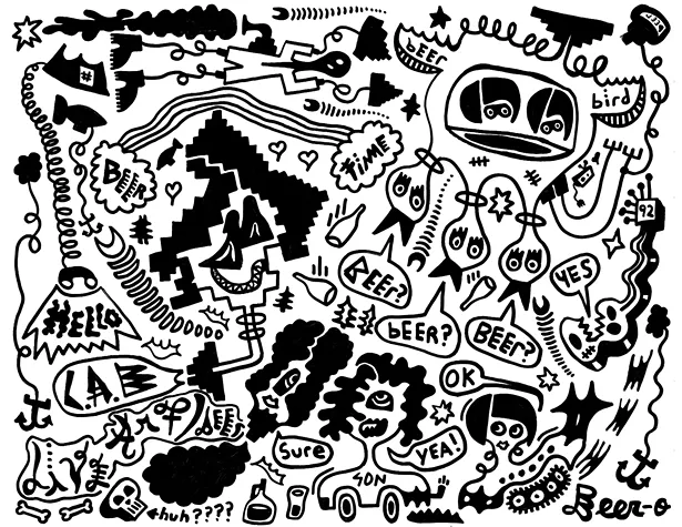 Site-specific collage by Pablo Galesi, GARNER resident artist