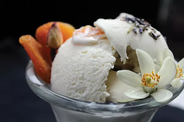 Jane’s Ice Cream’s Apricot and Lavender. - PHOTO: CAIT BREWSTER