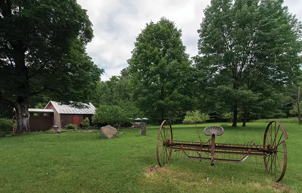 The 4.5-acre property features many original historical details, including stone walls and the remnants of a stone guest cottage. There is even evidence that the painter Chagall lived very close by and kept his “muse” on the property. “We always hear about love stories and ghost stories, but we need to really see them,” says Blue. “To me, it’s very interesting that all these people pass through this region, and no one really knows about it.” - PHOTO: DEBORAH DEGRAFFENREID