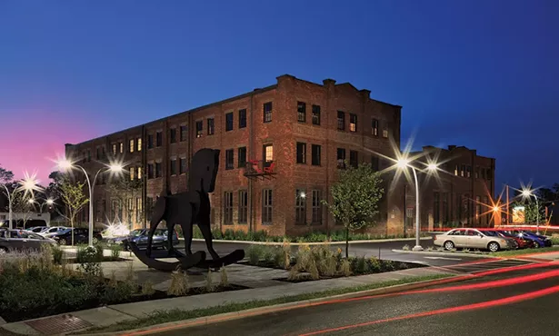 The Lace Mill at dusk. - PHOTO: DAVID MILLER