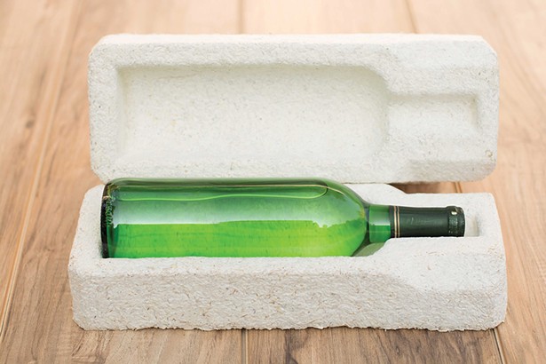 Custom compostable packaging uses MycoComposite technology.