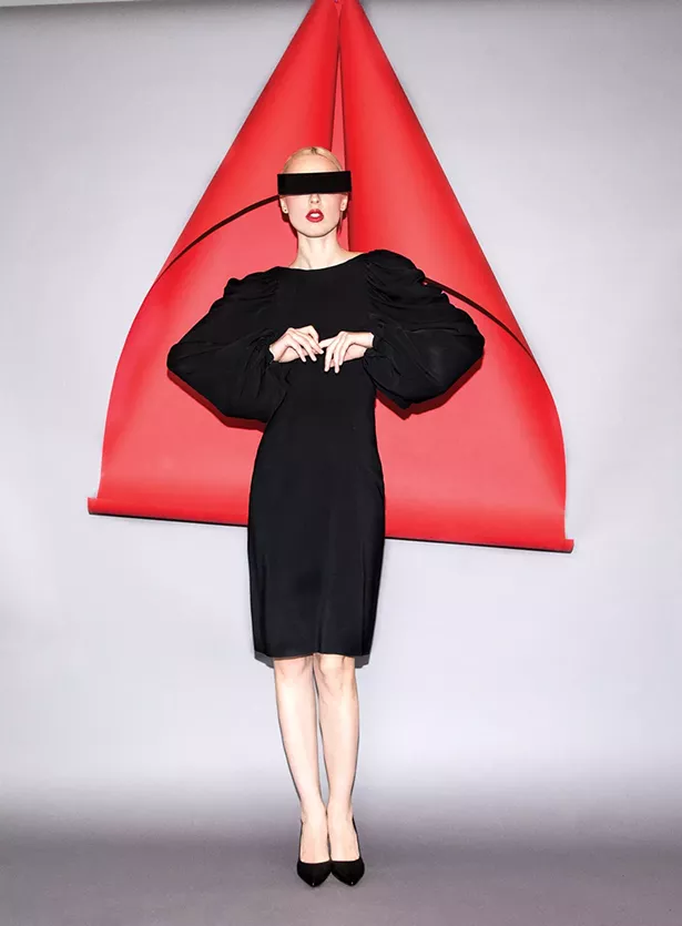 Ira Pavlova models clothing designed by - Marist fashion student Sarah Rexford ’20. - PHOTO: RACHEL BRENNECKE