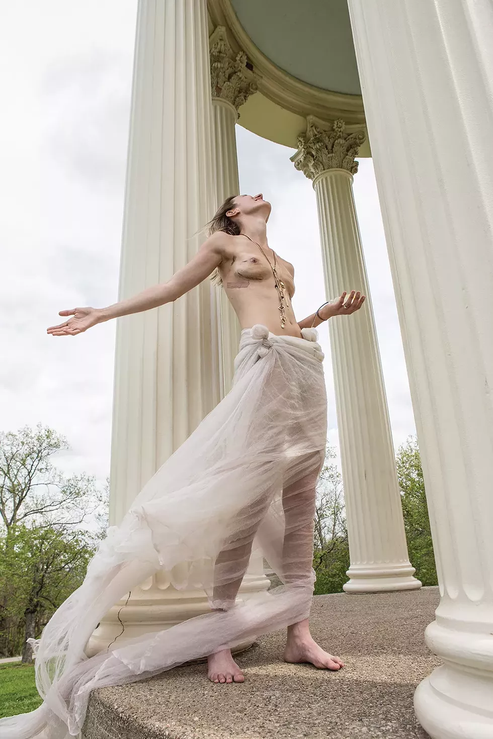 “My cancer was found early and the entire journey was marked by grace. My photo shoot left me feeling empowered, strong and beautiful, and no matter what happens in life, that is an example I always want to model for my daughter, who was only 18 months old at the time but came with me to my shoot.” - —Amy