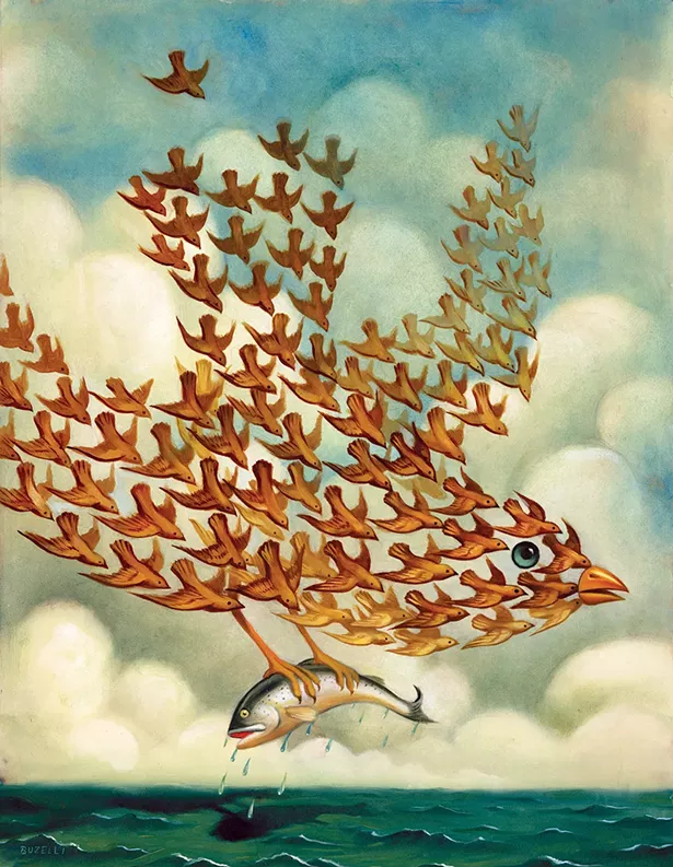 Strength in Numbers, Oil on Board, 2014, For Plansponsor
