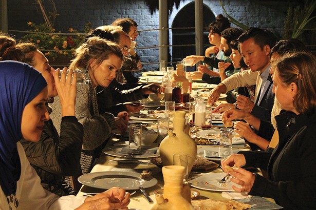 Photos from The Table, an interactive food - installation, part of Everyday Forms of Resistance Assembly, at Ujazdowsku Castle for Contemporary Art, Warsaw, Poland. October 5, 2019.