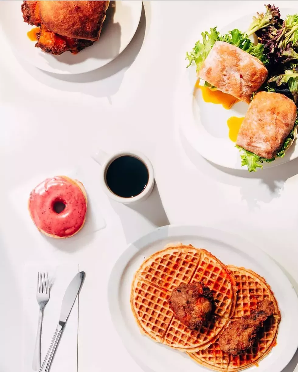 Brunch spread at Gracie's Luncheonette in Leeds. - TOM EBERHARDT-SMITH