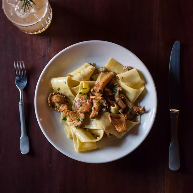 Pasta night at Fish & Game in Hudson, NY