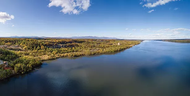 A view of the 508 acres on the Kingston waterfront acquired by Scenic Hudson in 2019, viewed from the south. - PHOTO: PIERCE JOHNSTON
