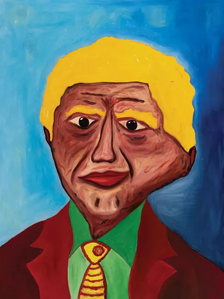 El Poeta, Rafael Ferrer, oil on canvas, 1981.