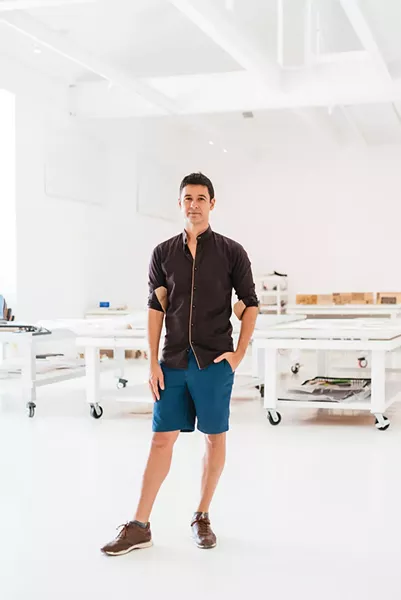 Jonah Bokaer in the Robert Rauschenberg Foundation. “It took a very long time, but now, with a little bit of success, I’m in the fortunate position of being able to take the medium of choreography and really tilting it toward the visuals,” he says of his work. - PHOTO BY MARK POUCHER